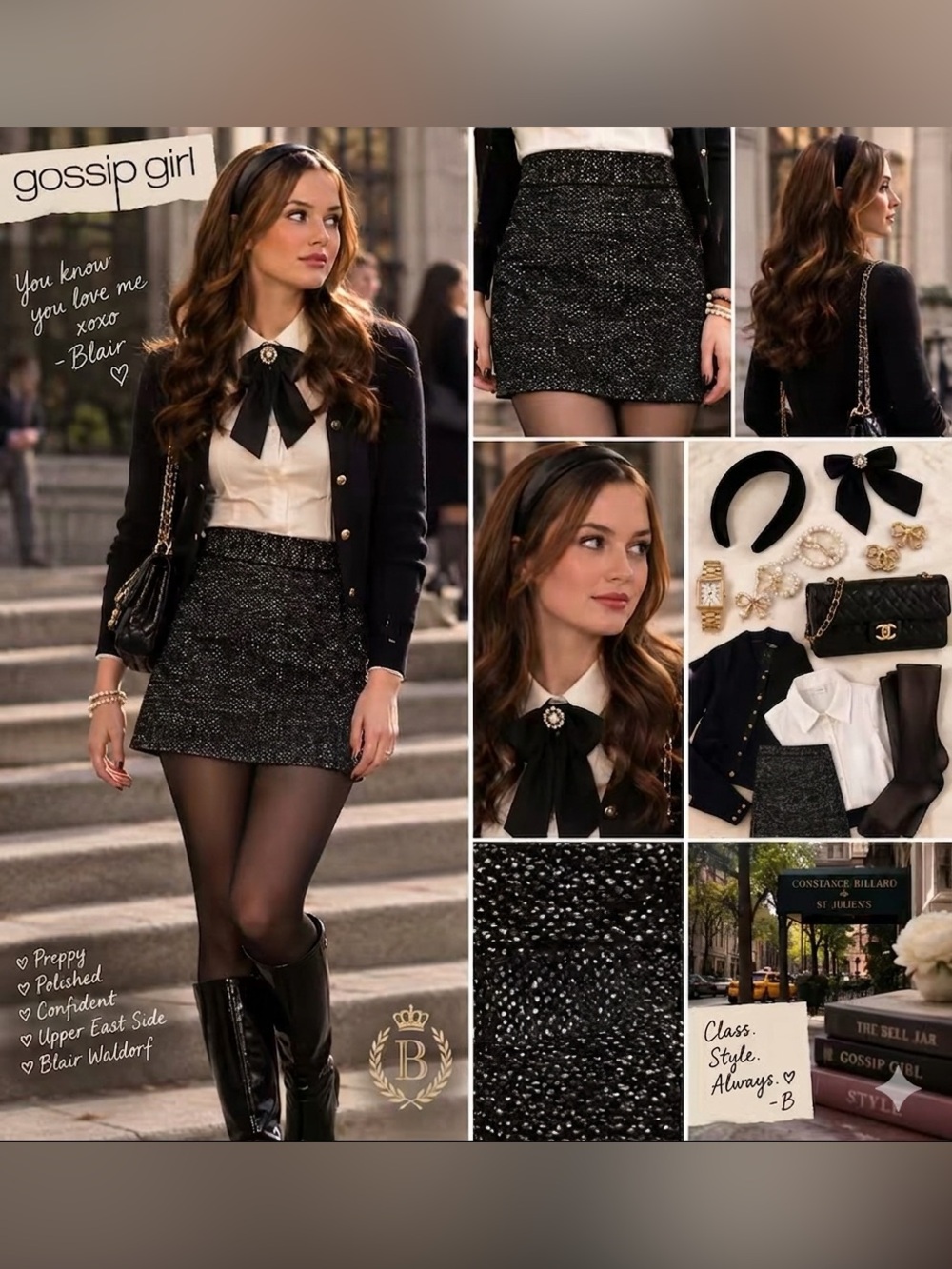 Talots Tweed Pencil Skirt | Size 8 | 👸🏻🐝  Gossip Girl Blair Waldorf Core